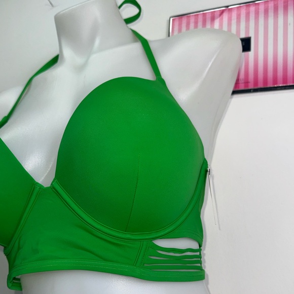 Victoria's Secret Emerald Bikini 2pc set 36D bombshell/ XL NWT - Picture 7 of 13